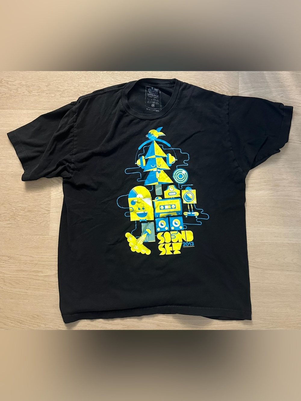 Men’s Black Tee Sound Sf! 2013 Festival Tee